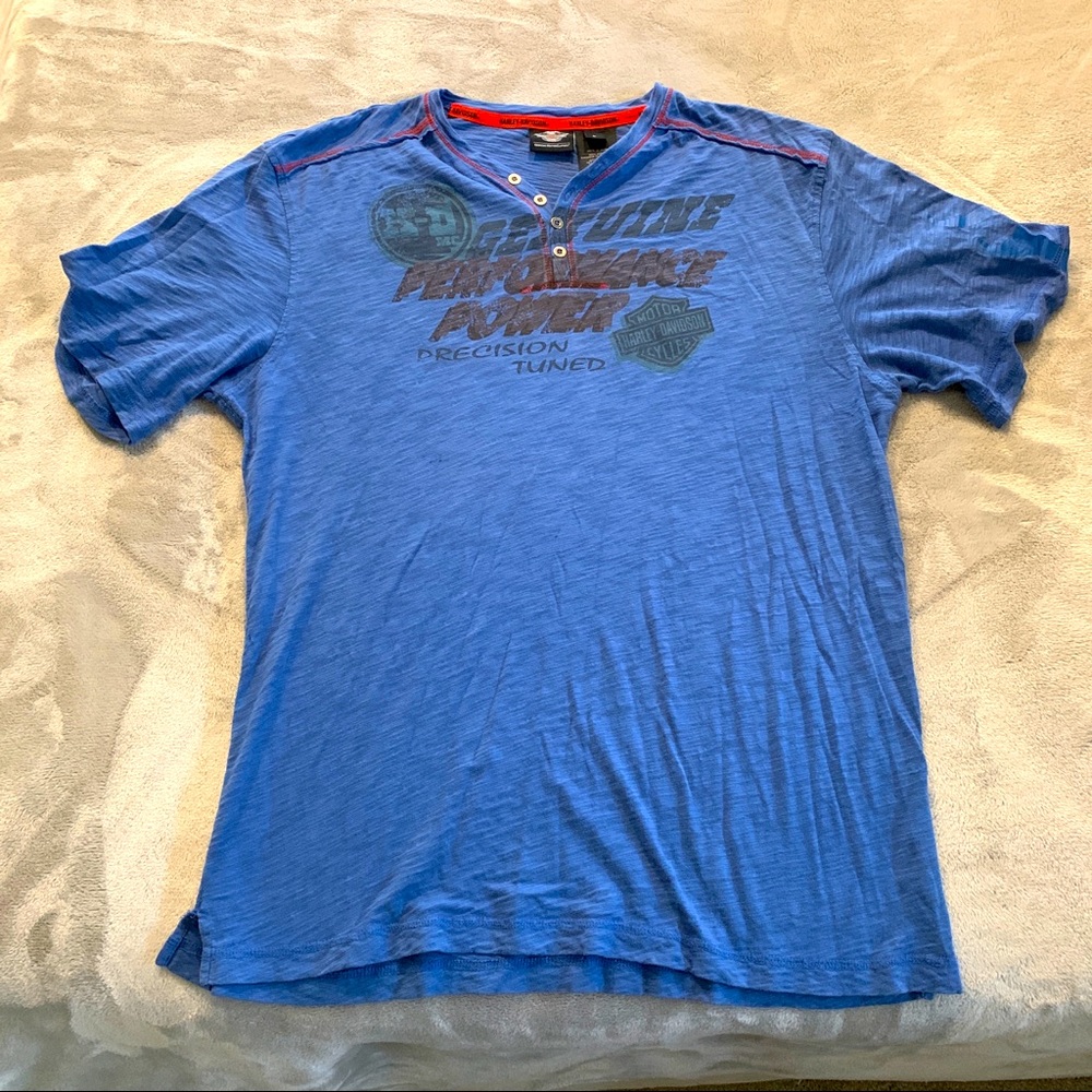 Harley Davidson print design t shirt - Picture 3 of 8